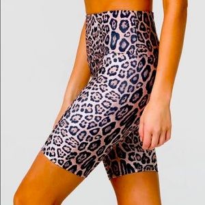 Onzie Cheetah print Biker shorts